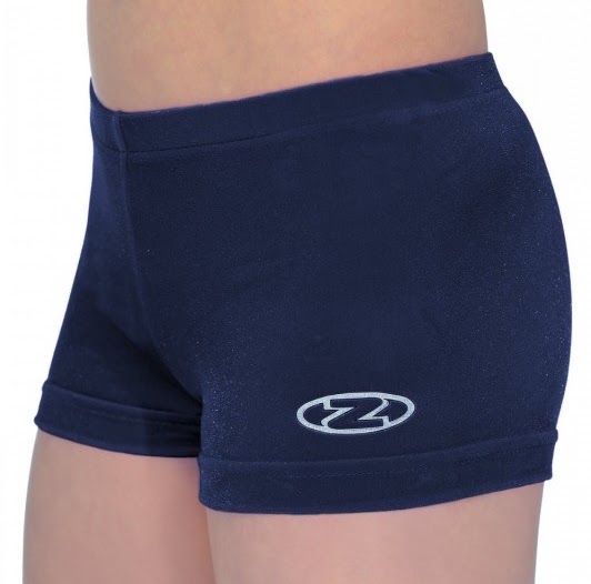 Navy girls’ gymnastics shorts from The Zone